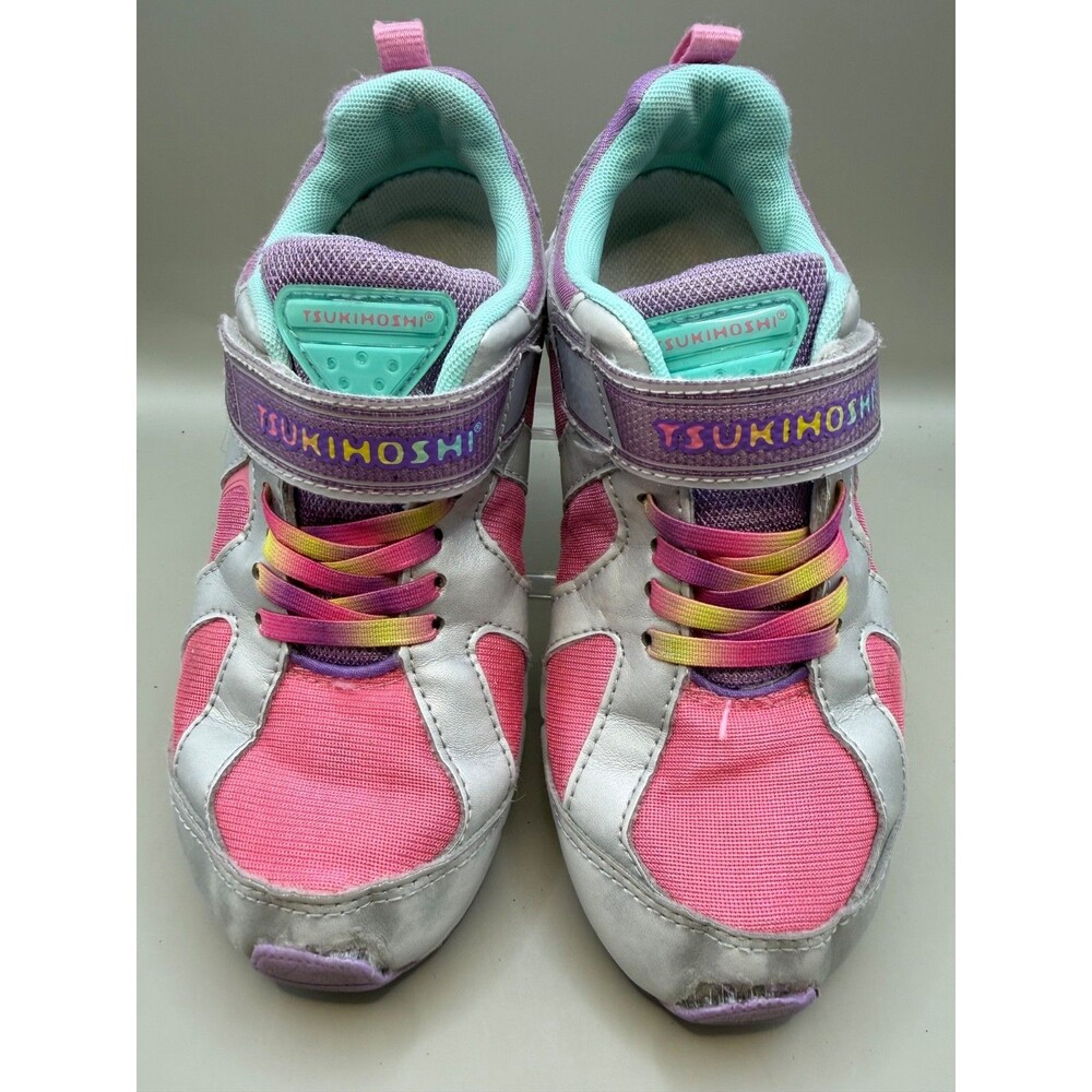 Tsuki Hoshi Rainbow Girls Sneaker Silver Lavender Big Kid Size 1.5-2 Euro 33